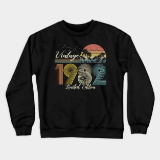 Vintage 1982 Limited Edition Men Women 38 Birthday Crewneck Sweatshirt